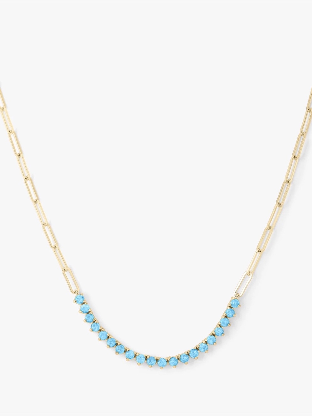 Melinda Maria Gold Necklace with Simulated Opals